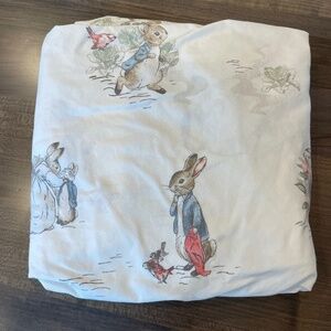 Pottery barn kids Peter Rabbit crib sheet